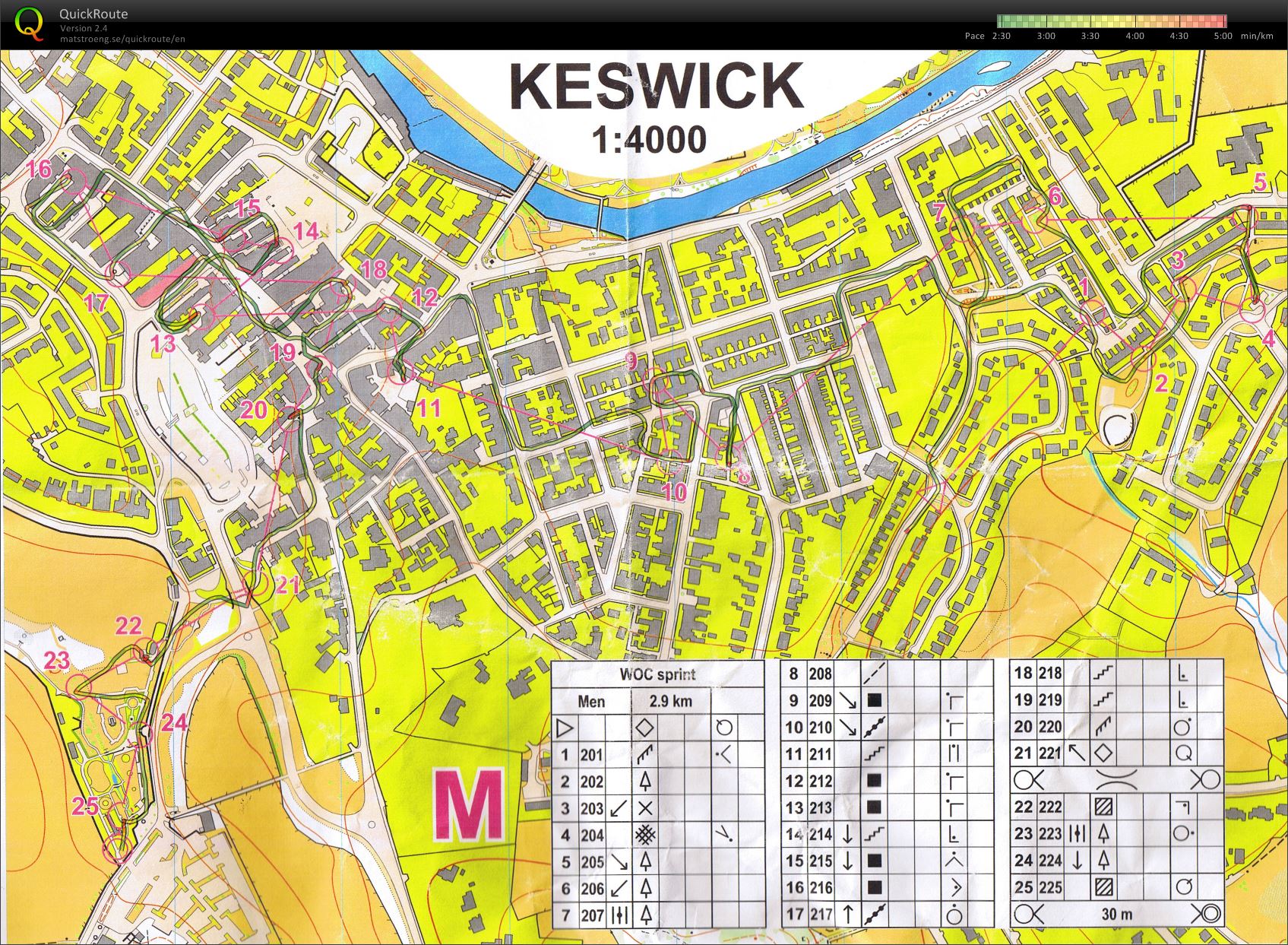 WOC Sprint Selection Race (30-03-2014)