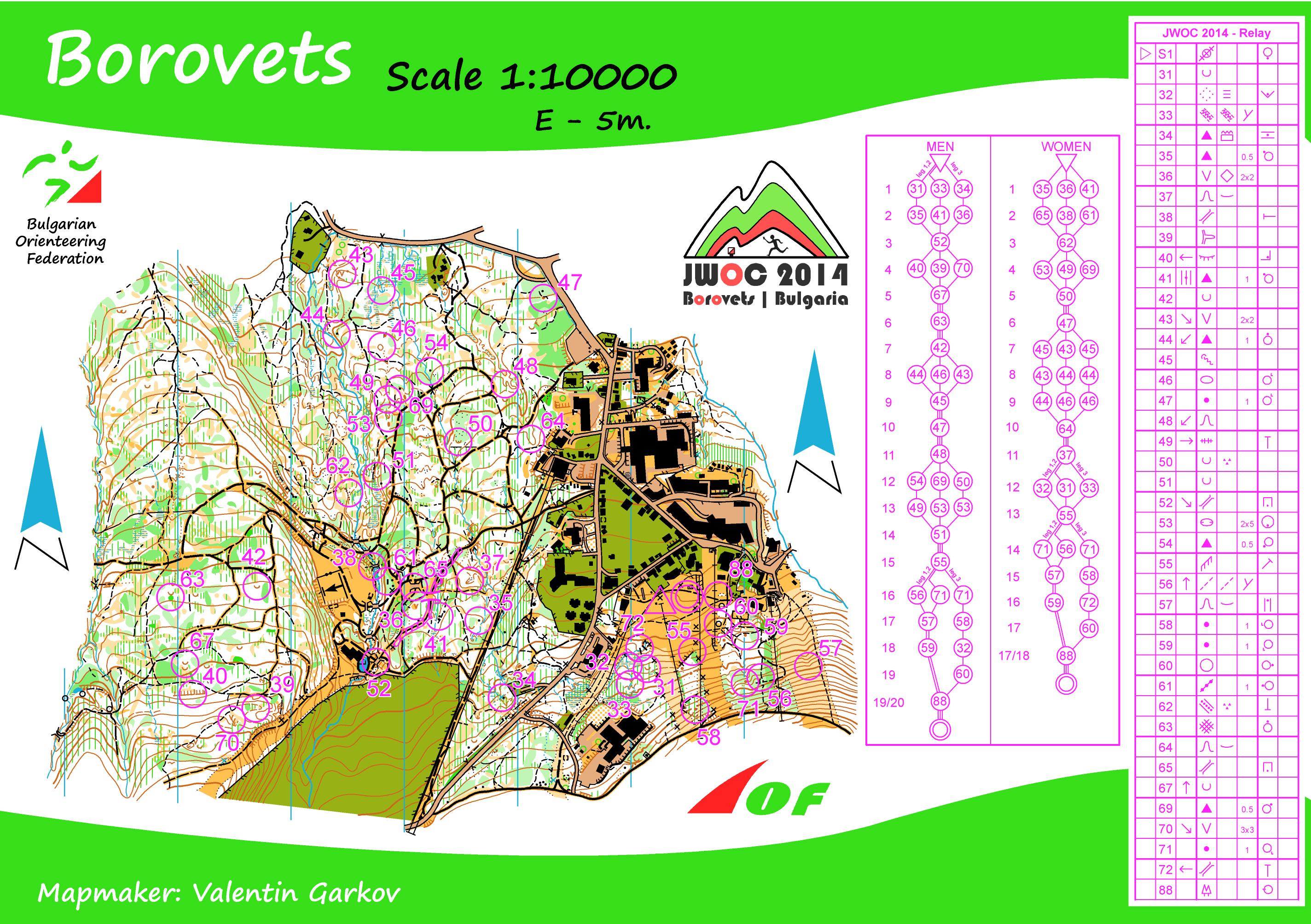 JWOC 2014 RELAY (LEG 1) (27/07/2014)