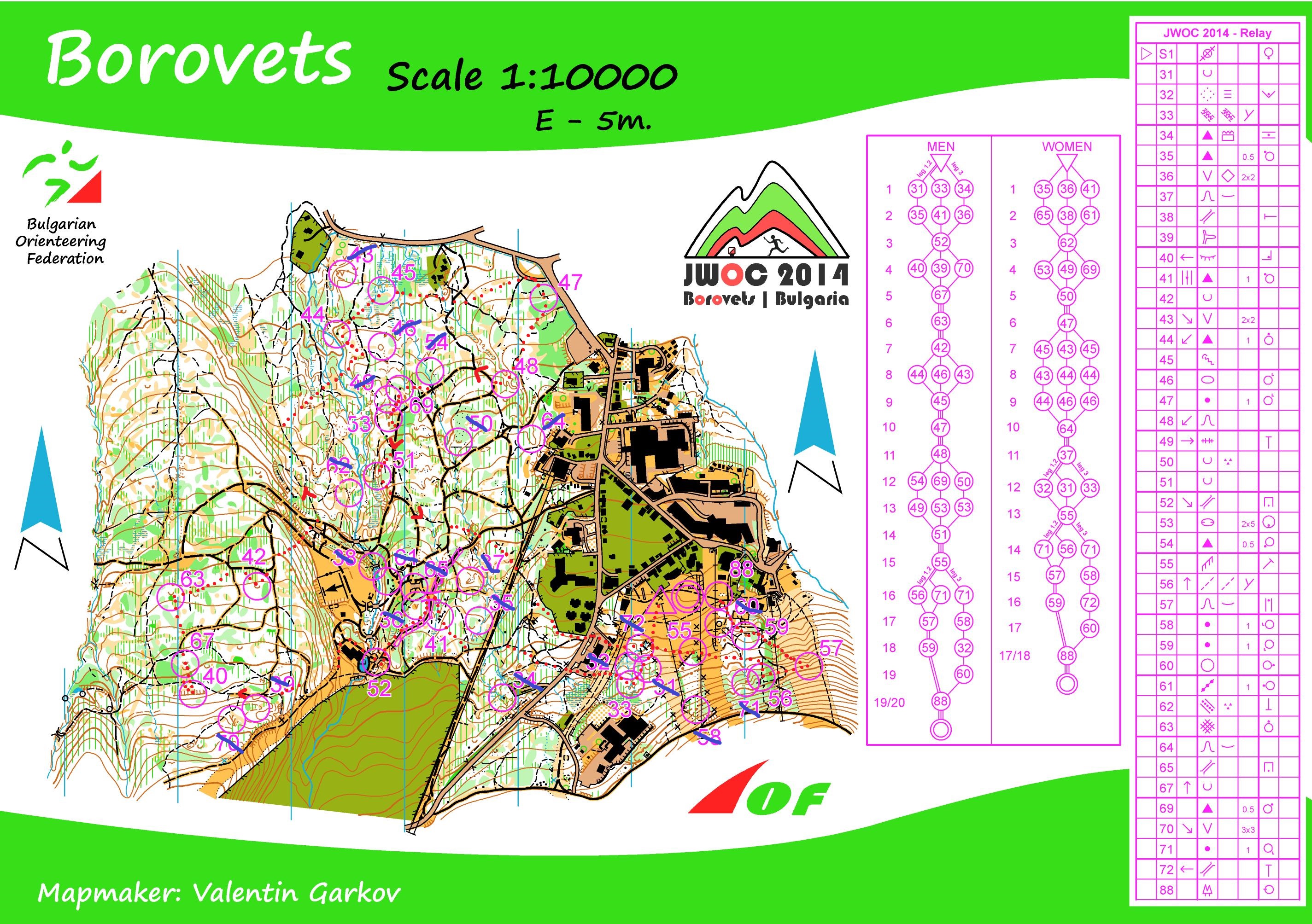 JWOC 2014 RELAY (LEG 1) (27-07-2014)