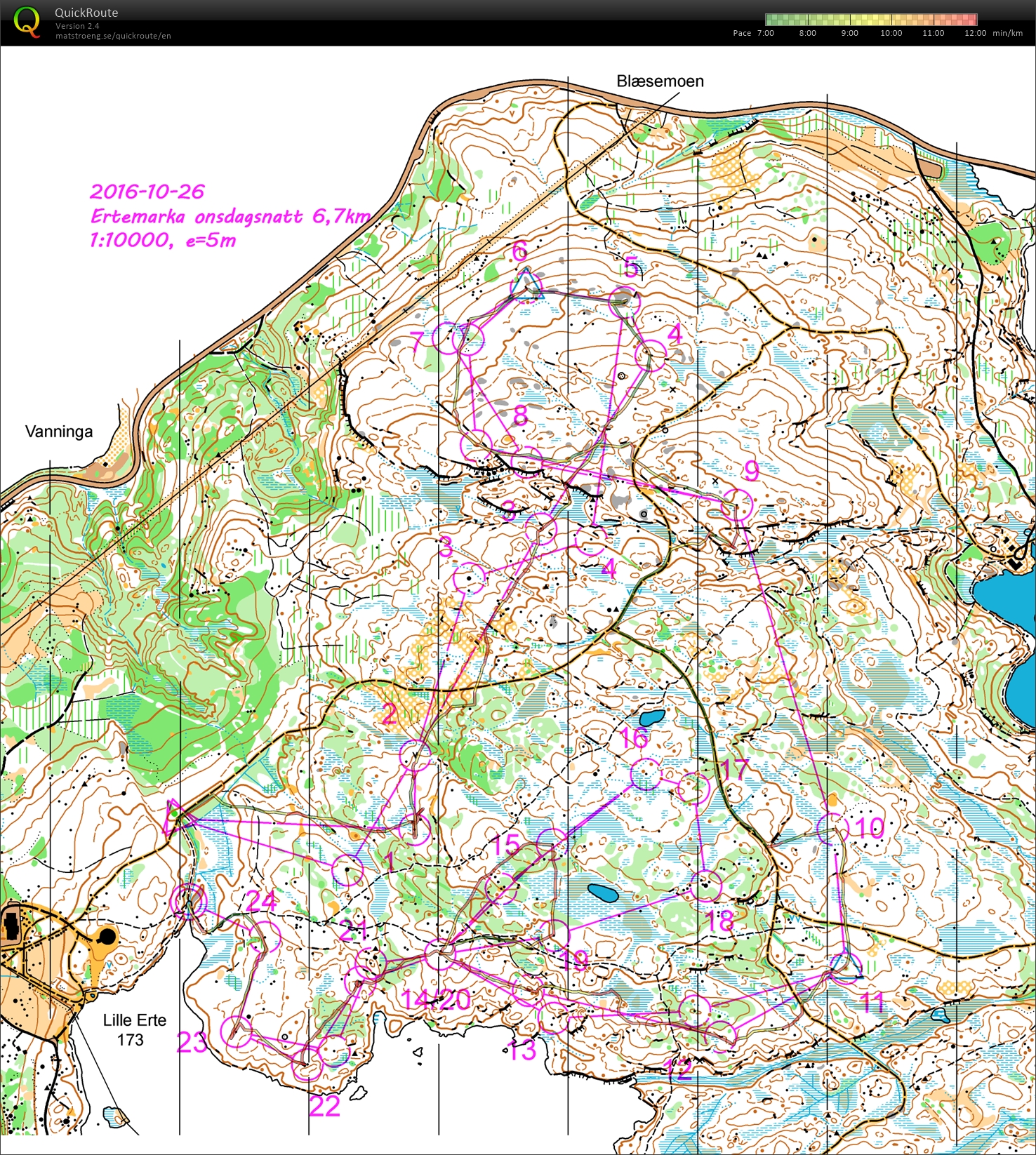 Onsdagsnatt Ertemarka (2016-10-26)