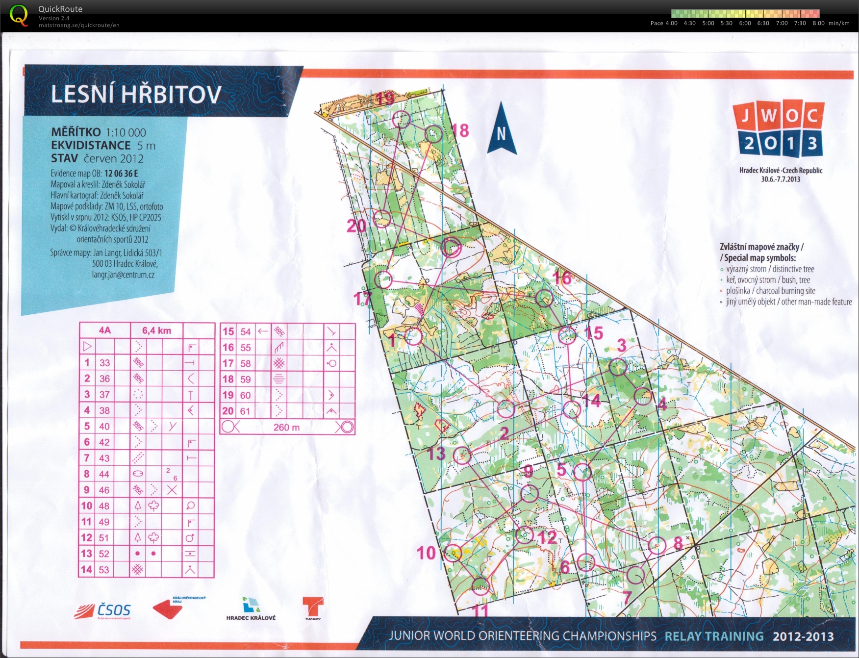 JWOC relay training, Lesni Hrbitov (04.04.2013)