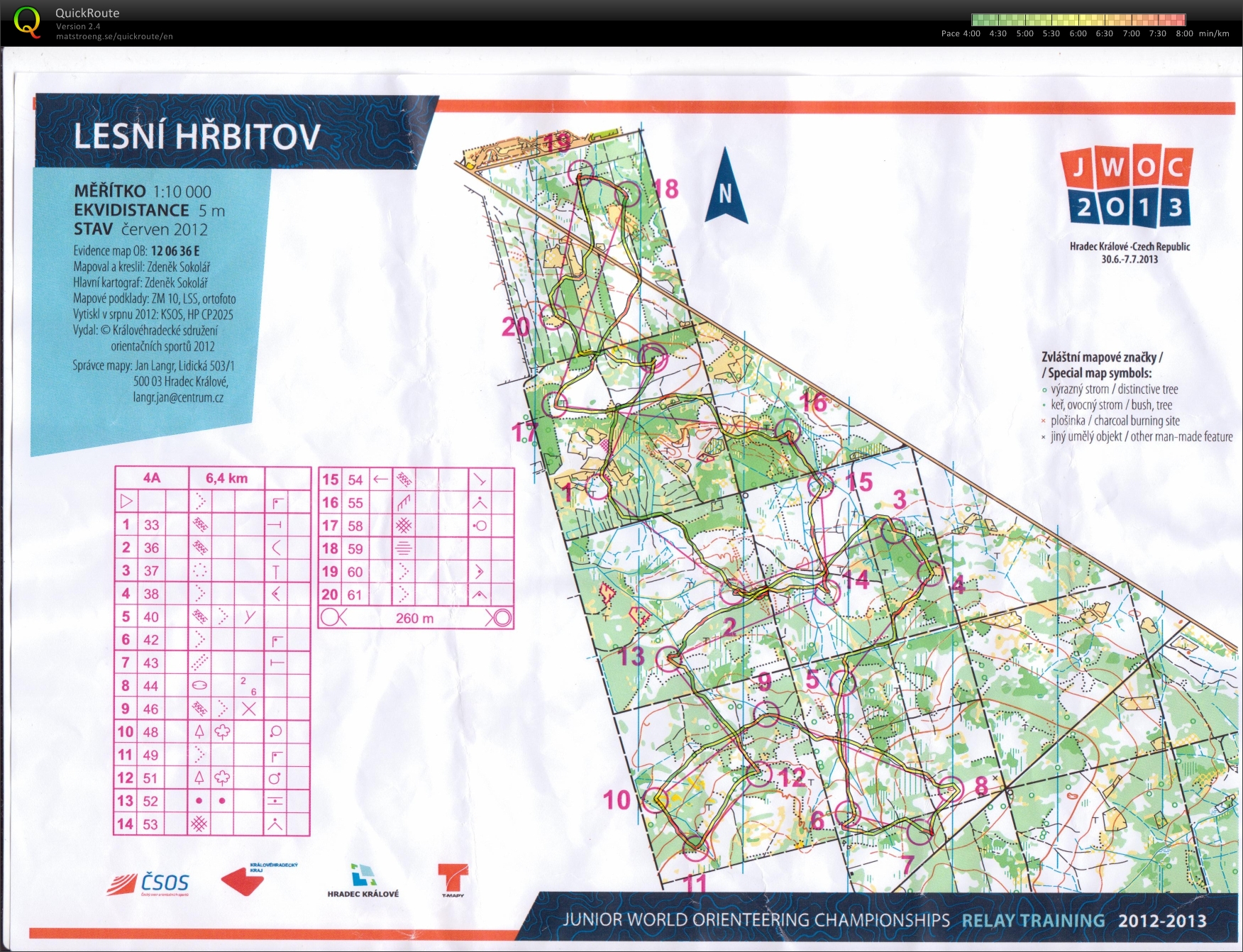 JWOC relay training, Lesni Hrbitov (04.04.2013)