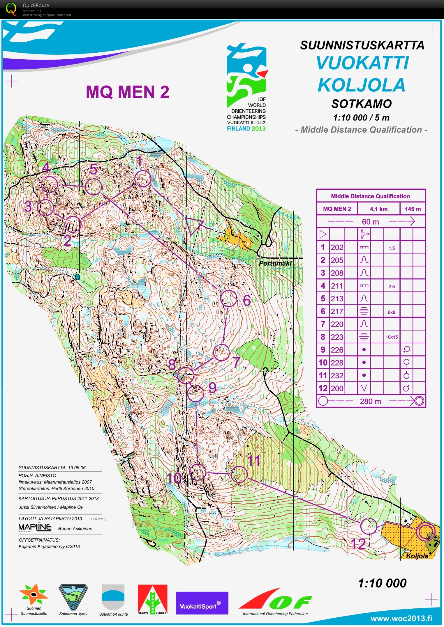 WOC Middle Qualification, heat 2 (11-07-2013)