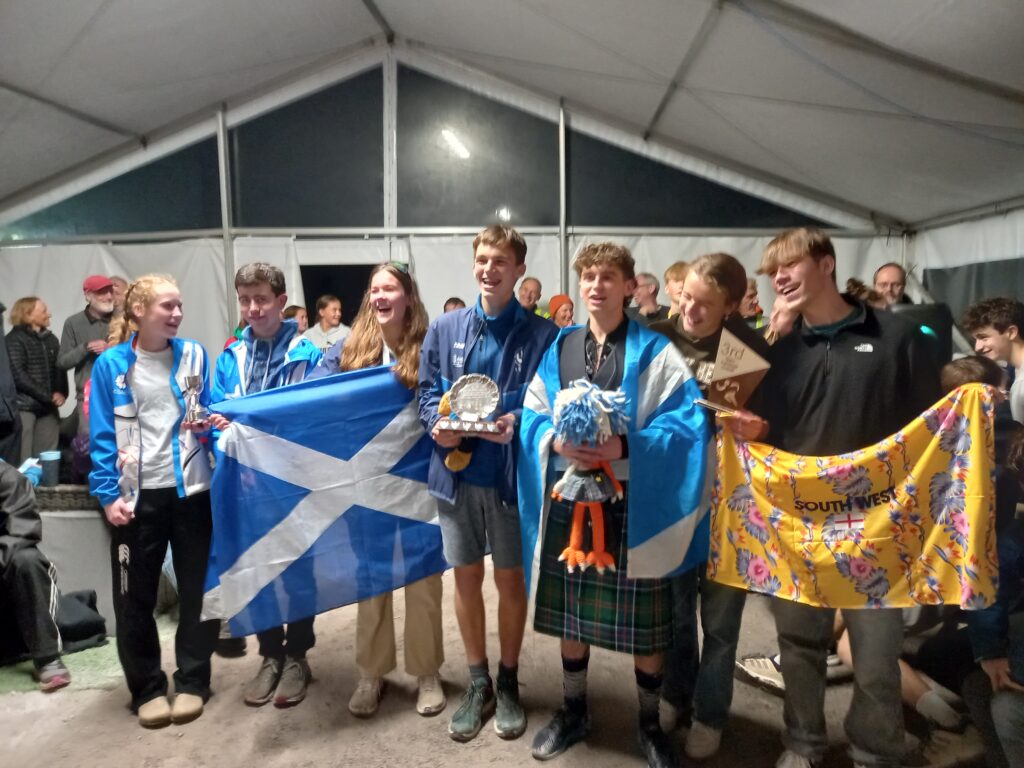 Scotland receive the trophy in the JIRCS individual races